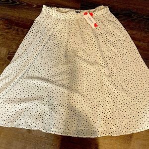 Polka Dot Midi Skirt